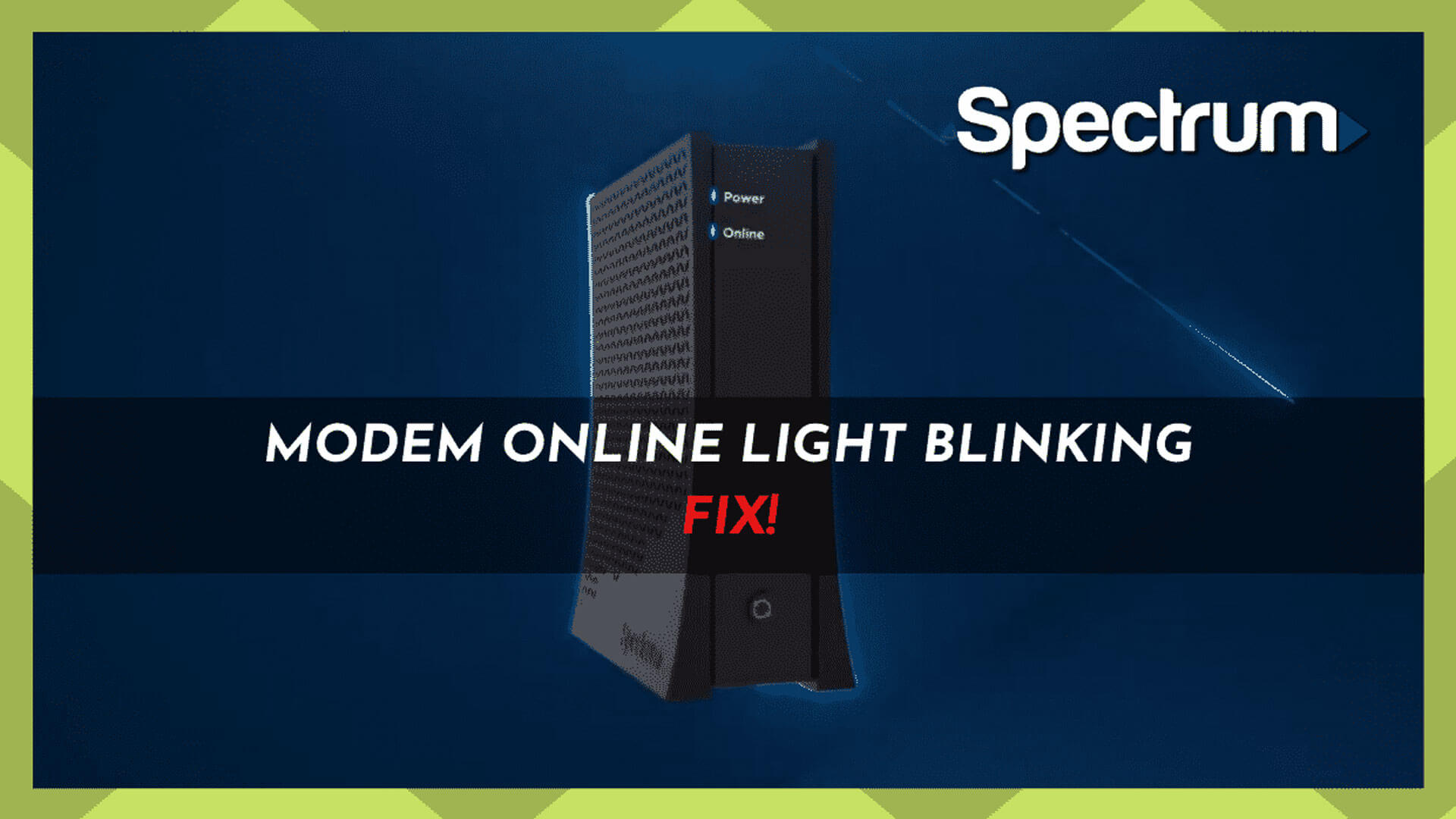 Is the Battery Light Blinking on Spectrum Modem?