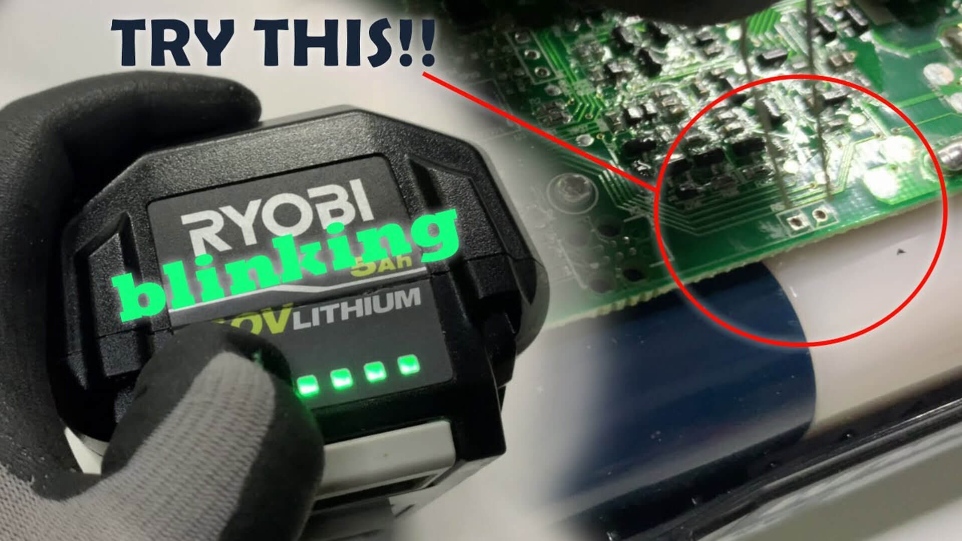 Why is My Ryobi 40V Battery Blinking Green?